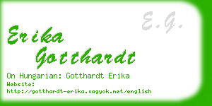 erika gotthardt business card